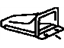 Toyota 51703-60040 Cab Mount Bracket, Passenger Side
