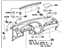 Toyota 55401-AA050-B0 Pad Sub-Assembly, Instrument Panel Safety