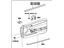 Toyota 67610-AA541-B1 Door Trim Panel, Gray, Passenger Side