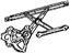 Toyota 69801-AA031 Regulator Sub-Assembly, Front Door Window, Passenger Side