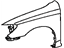 Toyota 53802-AA020 Fender, Front Driver Side