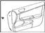 Toyota 67610-AA420-B0 Board Sub-Assembly, Front Door Trim, Passenger Side