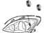 Toyota 81130-AA030 Unit Assembly, Headlamp, Passenger Side