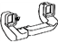 Toyota 55844-0C030 Heater Duct, Front Inner