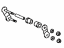 Toyota 04483-0C050 Shackle Kit, Rear Spring, Passenger Side