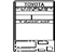 Toyota 11298-31240 Emission Label