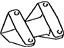 Toyota 12311-0F020 Mount Bracket, Passenger Side