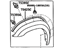 Toyota 75612-0C900 Moulding Sub-Assembly, Front Fender, Driver Side