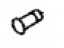Toyota SU003-02937 Pin, W/Hole(For Pedal Return Spring Clevis)
