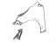 Toyota 53802-12B30 Fender Sub-Assembly, Front Driver Side