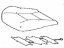 Toyota 71071-42G20-C0 Cover, Front Seat Cushion, Passenger Side(For Separate Type)