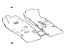 Toyota 58510-42B60-C0 Carpet Assembly, Front Floor, Front