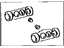 Toyota 04476-20031 Cup Kit, Rear Wheel Cylinder