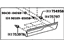 Toyota 75076-48120-A0 Body Side Molding, White, Outside Driver Side
