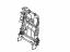 Toyota 71017-48150 Frame Sub-Assembly, Rear Seat Back, Passenger Side