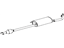 Toyota 17420-20420 Muffler & Pipe, Center