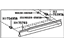 Toyota 75072-48090-A0 Body Side Molding, White, Outside Driver Side