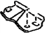 Toyota 12327-31020 Stay, Engine Mounting, Passenger Side