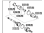 Toyota 42340-48080 Shaft Assembly, Rear Drive, Passenger Side