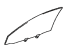 Toyota 68101-1A410 Glass, Front Passenger Side