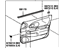 Toyota 67620-02150-B0 Board Sub-Assembly, Front Door Trim, Driver Side