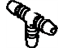 Toyota 85352-12010 Joint, Headlamp Cleaner Hose