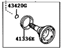 Toyota 41309-28030 Shaft Sub-Assembly, Differential Side Gear, Driver Side
