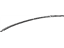 Toyota 75555-07010-A0 Drip Molding, White, Center Passenger Side