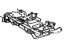 Toyota 71015-0E070 Frame Sub-Assembly, Rear Seat Cushion