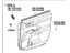 Toyota 67610-0E280-C1 Board Sub-Assembly, Front Door Trim, Passenger Side