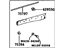 Toyota 75075-0E070-A0 Moulding Sub-Assembly, Rear Door, Outside Passenger Side