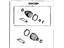 Toyota 04437-08011 Boot Kit, Rear