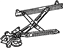 Toyota 69801-33010 Window Regulator, Passenger Side