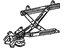 Toyota 69803-33010 Regulator Sub-Assembly, Rear Door Window, Passenger Side