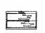Toyota 42661-33500 Label, Tire Pressure Information