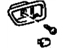Toyota 69277-33020-B0 Handle Bezel, Blue Gray, Passenger Side GRAY