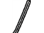 Toyota 53851-42010-B0 Pad, Front Wheel Opening Extension, Gray