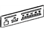 Toyota 55519-42020 Plate, Heater Control Name