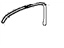 Toyota 53851-42030-B0 Pad, Front Wheel Opening Extension, Gray, Passenger Side