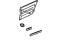 Toyota 75075-42011 Moulding Sub-Assembly, Rear Door, Outside Passenger Side