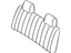 Toyota 71073-35090-B0 Cover, Front Seat Back(For Bench Type)