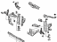 Toyota 53201-60251 Radiator Support, Front