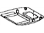 Toyota 63652-60040-A1 Cover, Roof Console Box