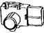 Toyota 89341-60050-A0 Sensor, Ultrasonic, Rear Corner, White