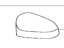 Toyota 87915-0D430-A0 Cover, Outer Mirror, Passenger Side, White