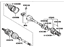 Toyota 43410-21110 Shaft Assembly, Front Drive, Passenger Side