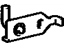 Toyota 17507-38040 Bracket, Exhaust Pipe Front (For Rear), Passenger Side