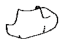Toyota 87915-95D00-01 Cover, Outer Mirror, Passenger Side, Black