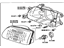 Toyota 81110-16550 Headlamp Assembly, Passenger Side
