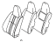 Toyota 71440-1G380-B0 Seat Back Assembly, Gray, Driver Side